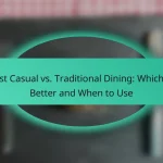 Fast Casual vs. Traditional Dining: Which Is Better and When to Use