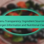 Menu Transparency: Ingredient Sourcing, Allergen Information and Nutritional Clarity