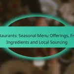 Restaurants: Seasonal Menu Offerings, Fresh Ingredients and Local Sourcing