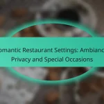 Romantic Restaurant Settings: Ambiance, Privacy and Special Occasions