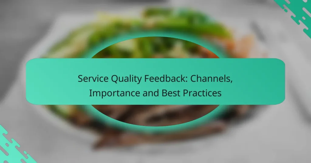 Service Quality Feedback: Channels, Importance and Best Practices